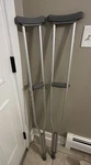 Drive Medical 10402-1 Aluminum Underarm Crutches For Tall Adults 5'10"-6'6". Fixed Price $15.00.