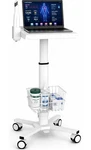 Medical Laptop Workstation Cart With Scanner Holder Storage For Hospital Clinic. Fixed Price $199.99.