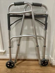 (1) Drive Medical Deluxe Two Button Folding Adjustible Walker 10210-4ASM. Fixed Price $29.99.