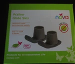 Nova Medical Products Walker Glide Skis, Universal Fit, One Pair, Gray, 2 Count. Fixed Price $11.99.