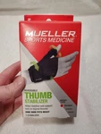 Mueller Thumb Stabilizer Reversible Adjustable Antimicrobial Black One Size. Fixed Price $8.50.