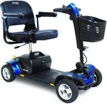 Pride Mobility Go-go Sport 4-WHEEL Electric Battery Travel Scooter Red/blue S74. Fixed Price $1590.00.