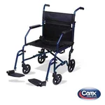 Carex Lightweight Transport Chair Blue. Fixed Price $150.00.