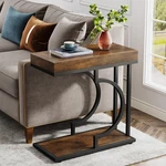 C Shaped End Table, Modern Narrow Side With Metal Frame For Living Room. Fixed Price $64.99.