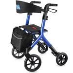 Walkmate Rollator Walker For Tall Seniors 10'' Terrain Big Rubber Wheels Op. Fixed Price $139.00.