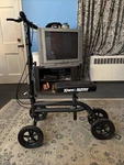 Kneerover Scooter Steerable Walker Crutch - Matte Black. Fixed Price $69.99.