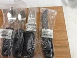 4 Pc Sammons Preston Sure Grip Fork Knife Spoon Aid Utensil Silverware Bendable. Fixed Price $24.99.