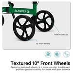 Elenker Best Value Knee Walker 10" Front Wheel Steerable Scooter Crutch - Green. Fixed Price $99.55.