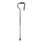 CA018US Offset Foam Handle Aluminum Cane Bronze W/ Wrist Strap Kx Medical. Fixed Price $22.99.