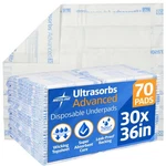Medline Advanced Ultrasorbs Drypads, 30" X 36", 70 Count, Large Disposable Bed. Fixed Price $99.99.