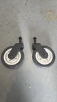 Oem Pride Jazzy Elite Es 6X2 Flat Free Caster Wheels W/ Forks. Fixed Price $40.00.