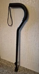 Invacare Black Walking Cane 40918-6 Adjustable Locking Height Offset Handle. Fixed Price $7.50.