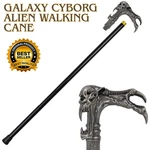 Galaxy Cyborg Alien Steel Shaft Novelty Walking Cane Stick Costume Prop. Fixed Price $39.99.
