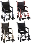 Nova Medical Lightweight 19" Steel Folding Transport Wheelchairs, Just 23 Lbs. Fixed Price $224.95.
