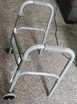 Medline MDS86410JW54H Adjustable Height Folding Walker With 2 Wheels - Gray. Fixed Price $29.99.