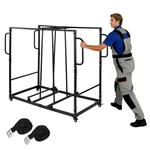 40 Chairs Folding Cart Heavy Duty Mobile Stackable Table Dolly New-. Fixed Price $81.52.