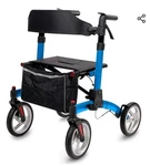 Wondmed Rollator Walker For Seniors Lightweight 10" Wheels 300 Lbs,blue, New. Fixed Price $64.99.