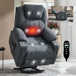 Electric Lift Recliner Chair Massage Heating 350LBS Usb-c Charging Cup Holders. Fixed Price $636.49.