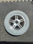 Used Pride Jazzy 614/ Hd 3.00X8 Flat Free Drive Wheel Assembly. Fixed Price $149.00.