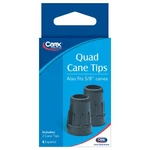 Quad Cane Tips Bk 5/8"D. Fixed Price $17.04.