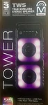 Cj Global Dual 3" Portable Bluetooth Stereo Speakers (2) Black Led Lights New. Fixed Price $32.75.