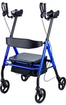 Unlicon Rollator With Seat For Seniors, 8" Wheels Walker, Blue. Fixed Price $165.00.