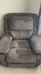 Serta Power Recliner Gray Fabric Chair Push-button Great Condition. Fixed Price $100.00.
