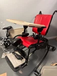 Rifton Hi-lo Large Red Activity Chair 870. Used, Good Condition, 2 Trays Incl.. Fixed Price $499.99.