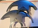 Permobil F3 Corpus Drive Wheel Fenders Pair Blk Part#abs+pc (334842-G,335209-F). Fixed Price $65.00.