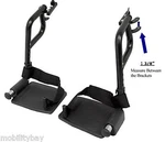 Wheelchair Parts Swing Away Footrest Invacare One Pair Legrest FR18B-INV-DY New. Fixed Price $38.00.