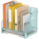 Desk File Folder Holder 4 Vertical Compartment Mesh Paper Letter Tray Blue. Fixed Price $33.17.