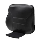 Permobile Wheelchair Backrest Cushion 16X25 Black Leather Good Condition. Fixed Price $90.00.