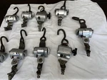 Wheelchair Tie-down Strap Hooks Metal Hardware Set Silver & Black. Fixed Price $35.99.