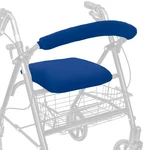 Top Glides Universal Rollator Walker Seat And Backrest Covers Blue. Fixed Price $35.99.