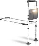 Bed Rails For Seniors W/ Motion Light & Pouch, Assist Bar Legs Elderly. Fixed Price $25.79.