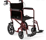 Medline MDS808200ARE Transport Wheelchair - Red. Fixed Price $75.00.