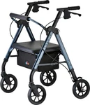 Nova Star Hvy Duty Bariatric Rollator Walker W/wide Padded Seat - Open Box Blue. Fixed Price $229.95.