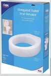 Carex B306-00 Toilet Seat Elevator Elongated 3.5 Inch Raised 300 Lb. Fixed Price $18.59.