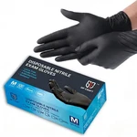 Heavy Duty Black 6MIL Nitrile Disposable Gloves Latex-free Powder-free 100 Pack. Fixed Price $69.34.