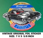 Snap-on 1963 Chevy Corvette American Classic-vintage Original Foil Decal Sticker. Fixed Price $10.20.