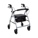 Mckesson Lightweight 4 Wheel Rollator Walker, Silver. Fixed Price $112.19.