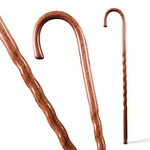 Brazos Handcrafted Wood Walking Cane, Twisted Oak, Crook Style Handle, For Men &. Fixed Price $107.98.