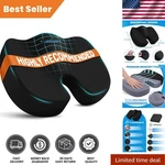 Ergonomic Large Memory Foam Seat Cushion - Essential Comfort Office & Car. Fixed Price $26.99.
