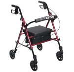 No Instructions Drive Medical Height Adjust Rollator 6" Wheels Red RTL10261RD. Fixed Price $81.55.