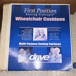 Drive Gel-u-seat E2603 Wheelchair Cushion 18X16X3 Black Gray Open Box. Fixed Price $27.24.