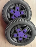 3.00-8 Flat Free 14 Drive Wheels For Quantum Q6 Edge 2 Tire Rim Pair. Fixed Price $75.00.