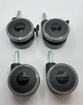 Invacare Bed Caster Package And Without Brake, 1123550. Fixed Price $39.00.