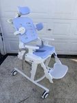 Rifton Hts Large Tilt Z130 Mobile Shower Chair Special Needs Toilet. Fixed Price $1799.00.