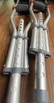 Medline Adjustable Crutches W/pillow Pads. 6 11 To 4 7. Fixed Price $70.00.