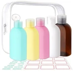 5 Pack 3.4OZ Travel Bottles For Toiletries Shampoo And Conditioner Tsa. Fixed Price $13.54.
